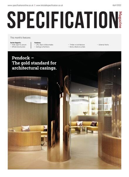 Specification Magazine – April 2022 Cover