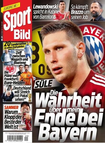Sport Bild – 18 Mai 2022 Cover