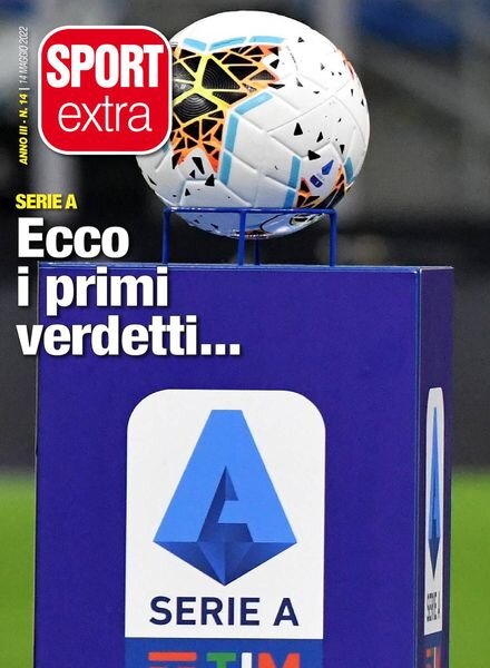 SPORTextra – 13 Maggio 2022 Cover