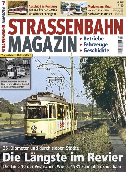 Strassenbahn Magazin – Juli 2022 Cover