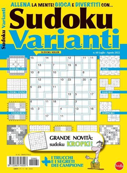 Sudoku Varianti – luglio 2022 Cover