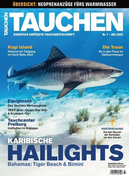 Tauchen – Juli 2022 Cover