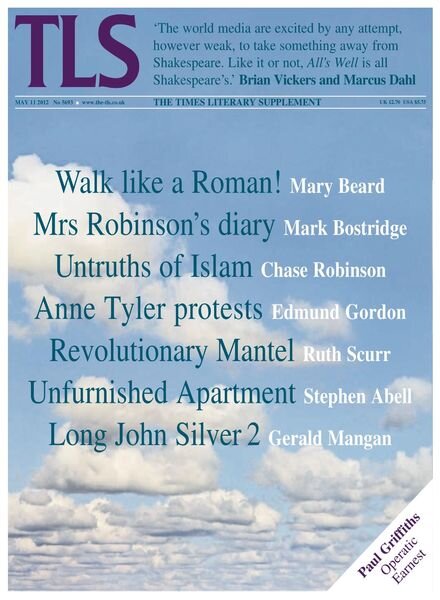 The Times Literary Supplement – 11 May 2012 Cover