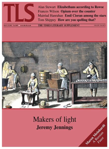 The Times Literary Supplement – 25 May 2012 Cover