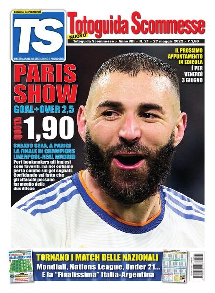 Totoguida Scommesse – 27 Maggio 2022 Cover