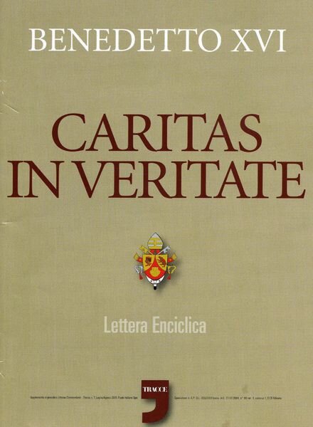 Tracce – Caritas In Veritate – Luglio-Agosto 2009 Cover