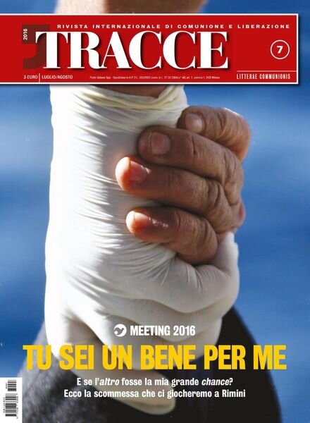 Tracce – Luglio-Agosto 2016 Cover