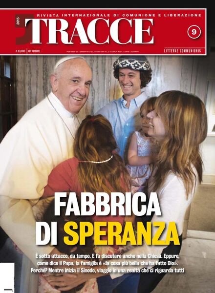 Tracce – Ottobre 2015 Cover