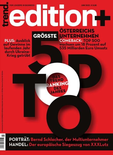 trend – 10 Juni 2022 Cover
