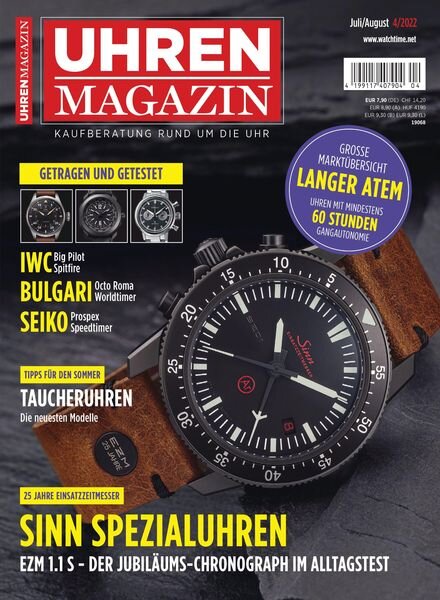 Uhren Magazin – Juni 2022 Cover