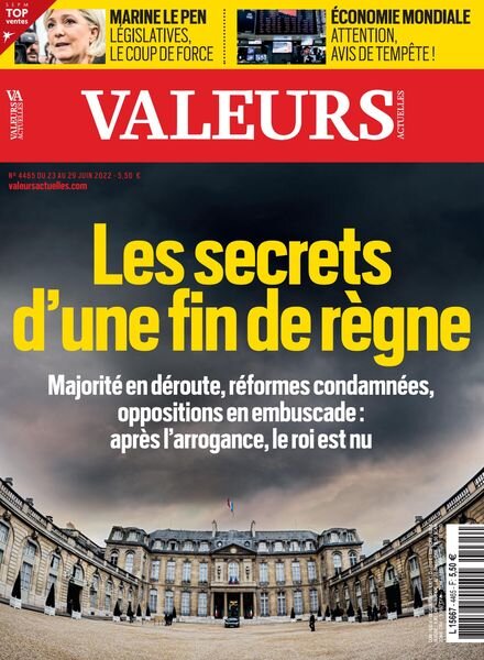 Valeurs Actuelles – 23 Juin 2022 Cover
