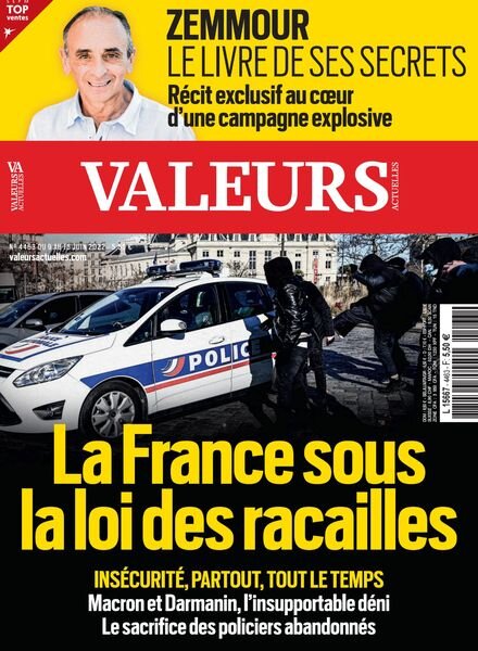 Valeurs Actuelles – 9 Juin 2022 Cover