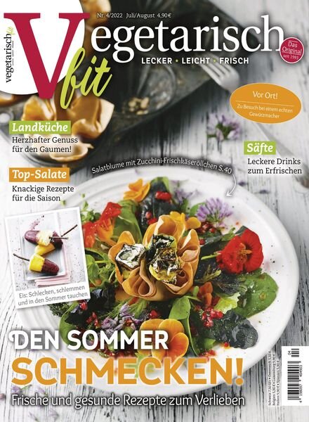 vegetarisch fit – Juni 2022 Cover