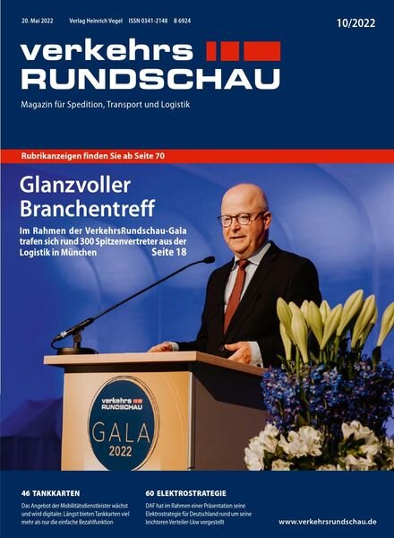 VerkehrsRundschau – 13 Mai 2022 Cover