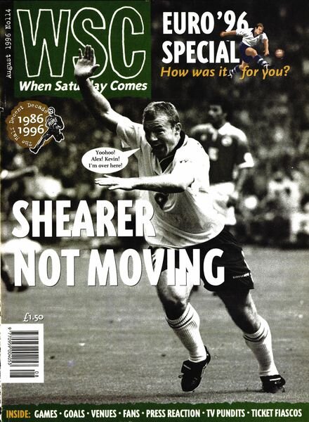 When Saturday Comes – August 1996 Cover