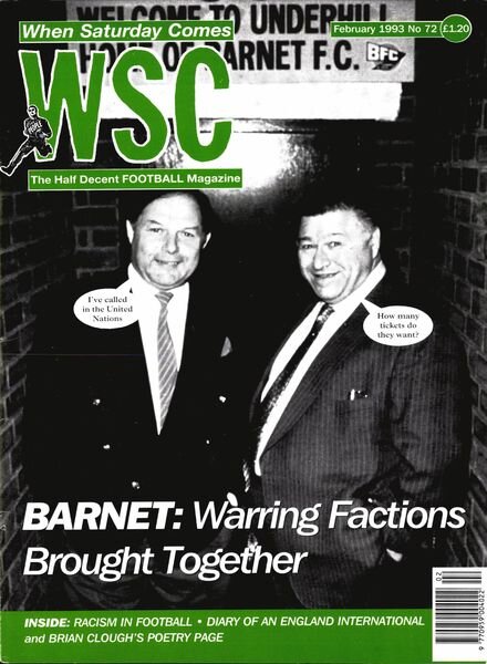 When Saturday Comes – February 1993 Cover