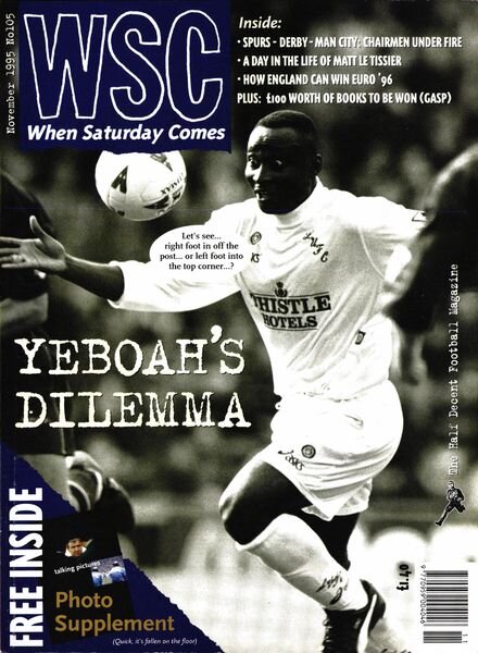When Saturday Comes – November 1995 Cover