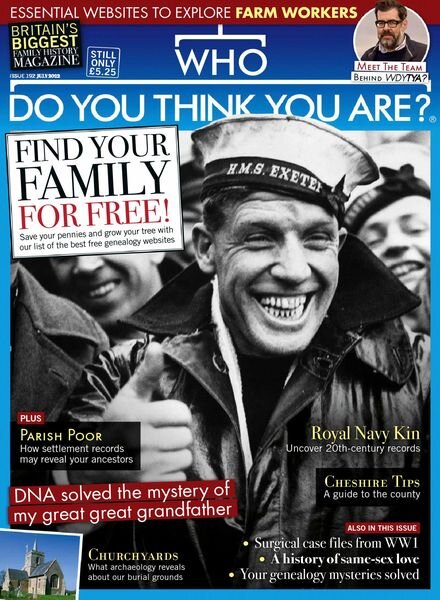 Who Do You Think You Are – July 2022 Cover