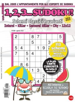 123 Sudoku – agosto 2022