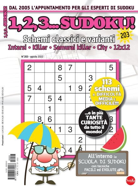 123 Sudoku – agosto 2022 Cover