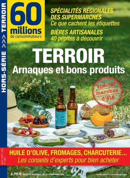 60 Millions de Consommateurs – Aout-Septembre 2022 Cover