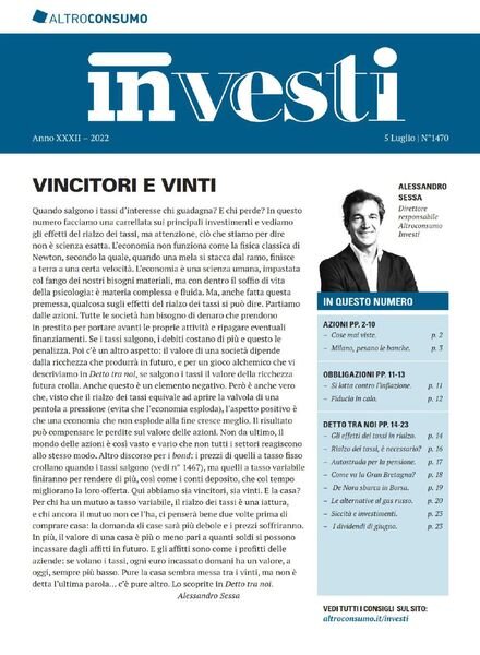 Altroconsumo Investi – 5 Luglio 2022 Cover