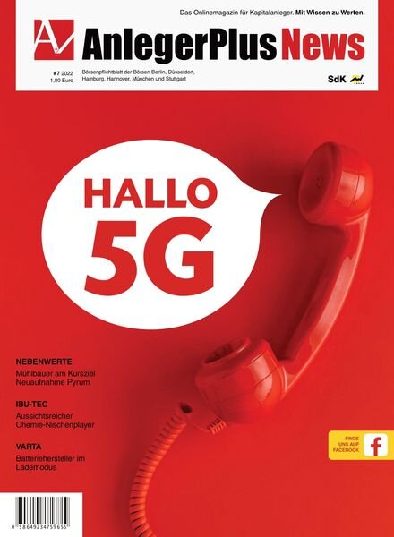 AnlegerPlus News – 23 Juli 2022 Cover