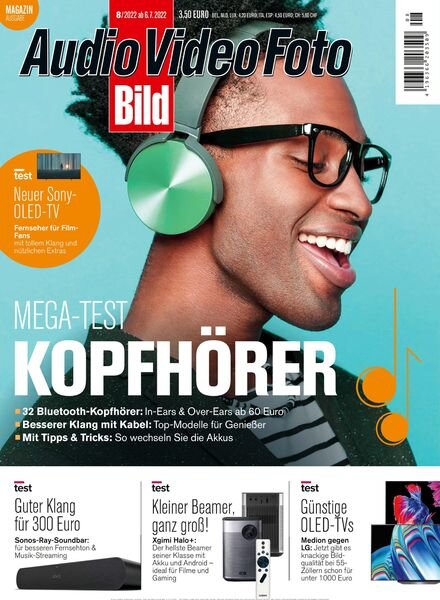 Audio Video Foto Bild – August 2022 Cover