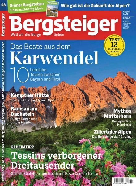 Bergsteiger – August 2022 Cover