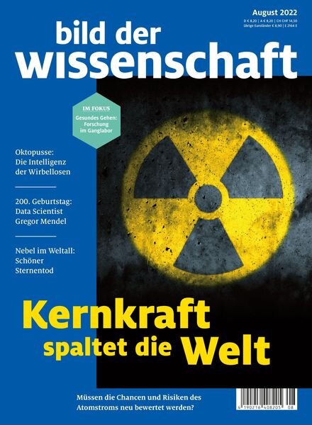 Bild der Wissenschaft – August 2022 Cover