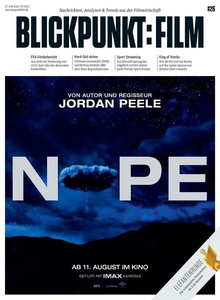 Blickpunkt Film – 27 Juni 2022 Cover