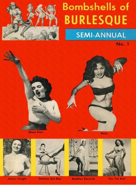 Bombshells of Burlesque – n. 1 1963 Cover