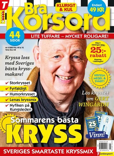 Bra Korsord – 30 juni 2022 Cover