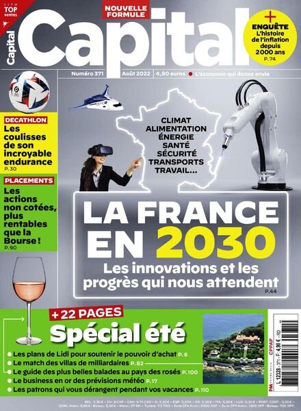 Capital France – Aout 2022 Cover