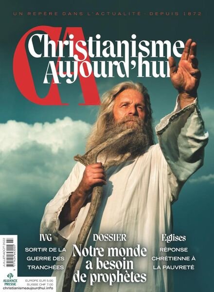 Christianisme Aujourd’hui – Juillet-Aout 2022 Cover