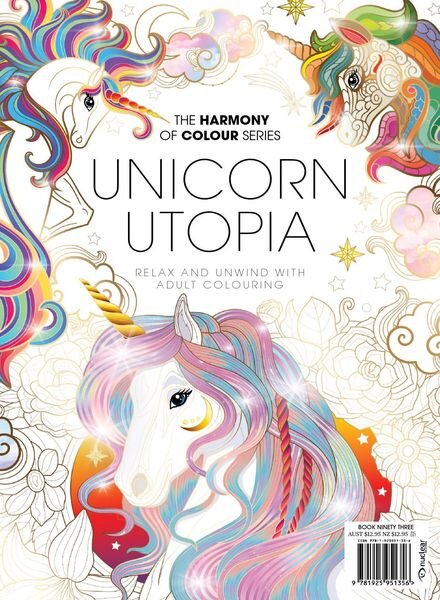 Colouring Book Unicorn Utopia – July 2022 Cover