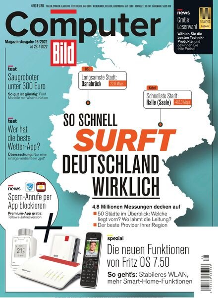 Computer Bild Germany – 29 Juli 2022 Cover