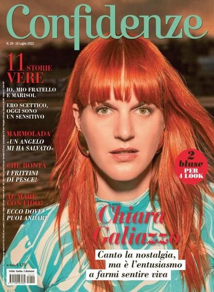 Confidenze – 19 luglio 2022 Cover
