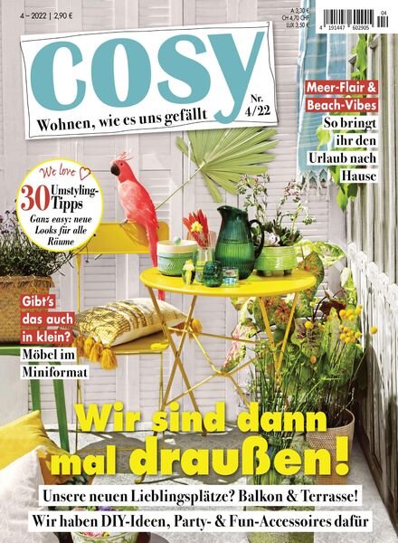 Cosy – Juli 2022 Cover