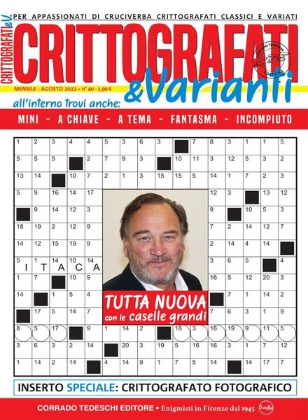Crittografati & Varianti – agosto 2022 Cover