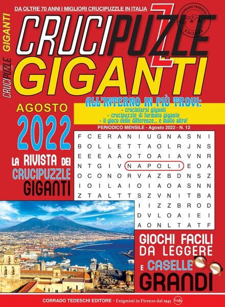 Crucipuzzle Giganti – 15 luglio 2022 Cover