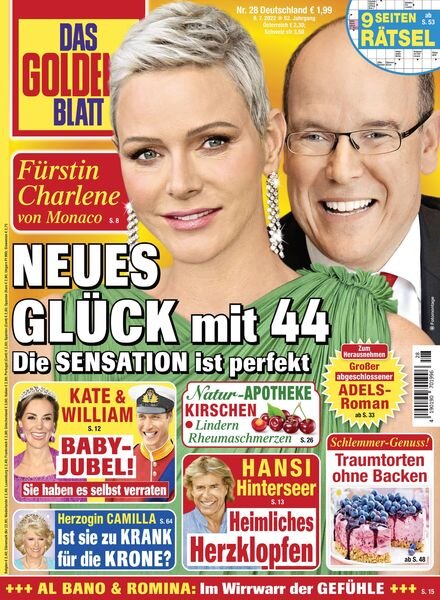 Das Goldene Blatt – 09 Juli 2022 Cover