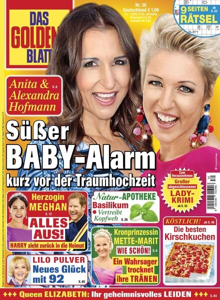 Das Goldene Blatt – 23 Juli 2022 Cover