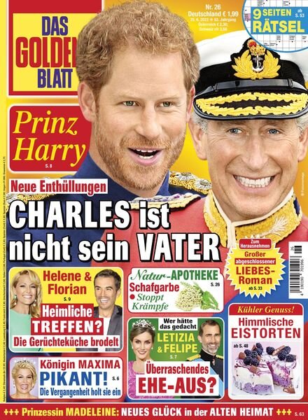 Das Goldene Blatt – 25 Juni 2022 Cover