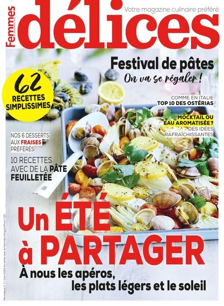 Delices de Femmes d’Aujourd’hui – Juin 2022 Cover