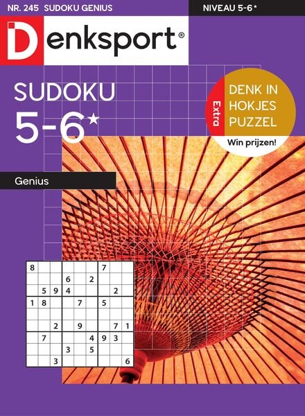 Denksport Sudoku 5-6 genius – 07 juli 2022 Cover