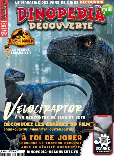 Dinopedia Decouverte – Juin 2022 Cover