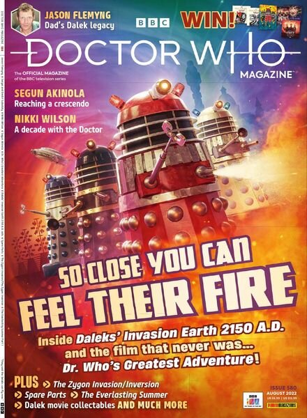 Doctor Who Magazine – Issue 580 – August 2022 Cover