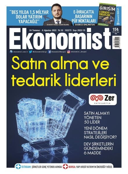 Ekonomist – 25 Temmuz 2022 Cover