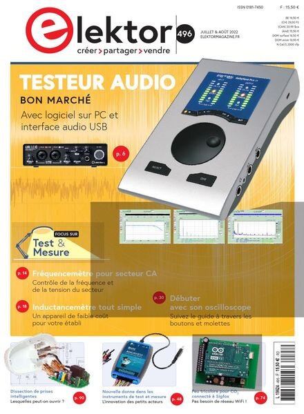 Elektor France – Juillet-Aout 2022 Cover